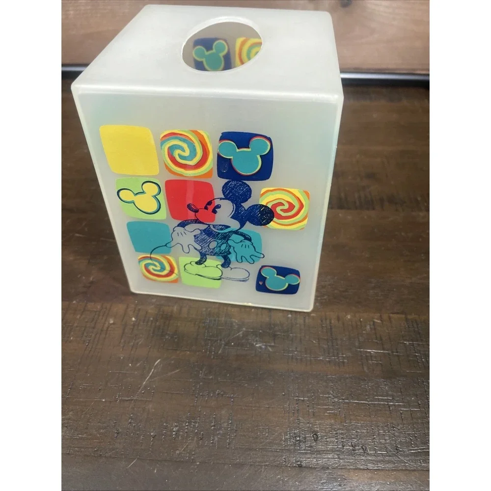 Vintage Disney Mickey Mouse Square Tissue Box Cover